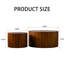 Table basse sans assemblage en noyer pour petit salon, noyer