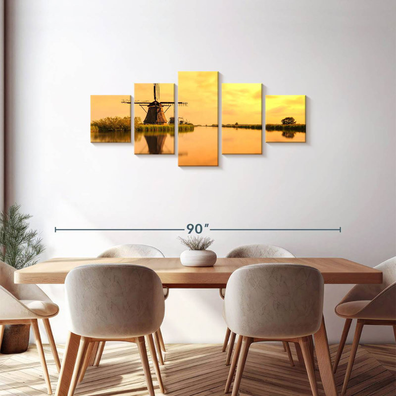 Windmill Power, 30" H x 68" W