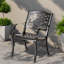 Chaises de patio durables, extérieur en aluminium coulé bronze traditionnel