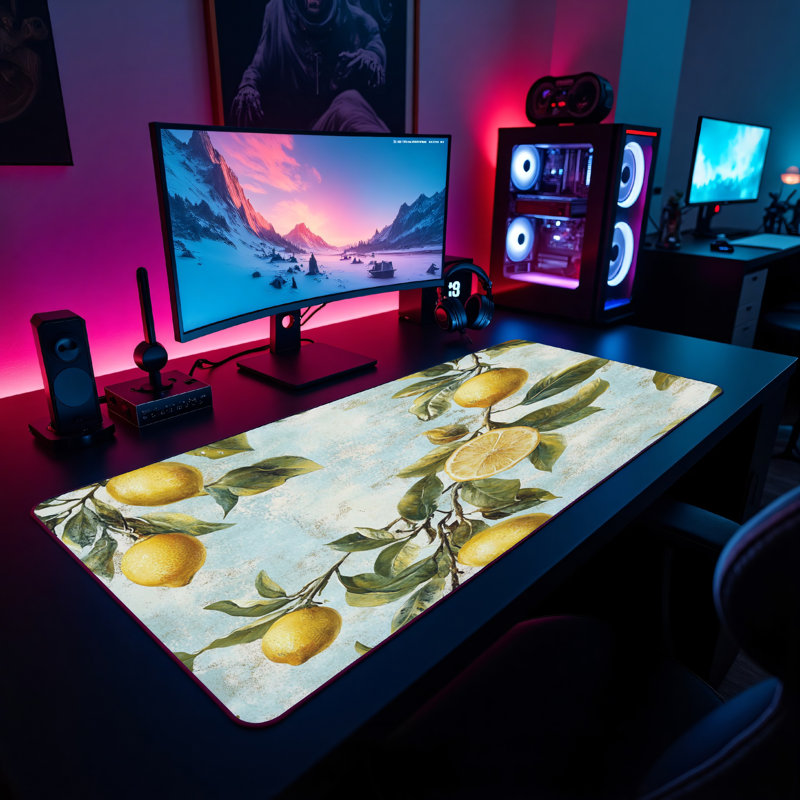 Polyester Desk Pad, 14.4x12.1
