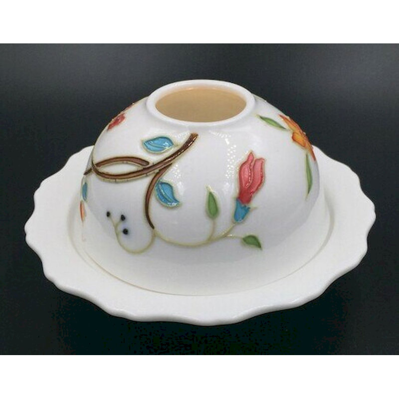 Photophore de table 4,5 po en porcelaine