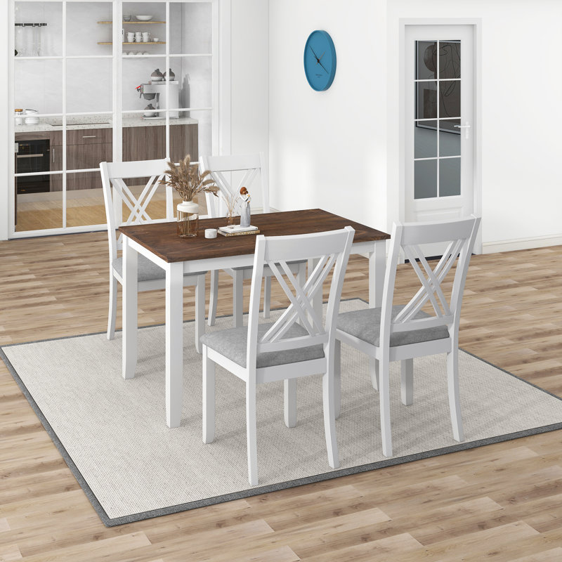 Ensemble repas pour quatre personnes, Bleu, Bleu, Bleu/Gris