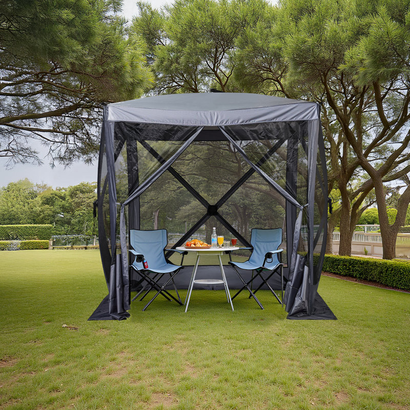 6,8 pi X 6,8 pi Tente de camping d'extérieur escamotable