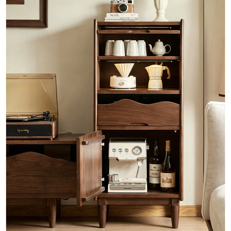 Armoire d'appoint en bois de luxe rétro