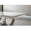Table basse Coutee L 47 po avec base à double piédestal et plateau en marbre-731732509-731732511