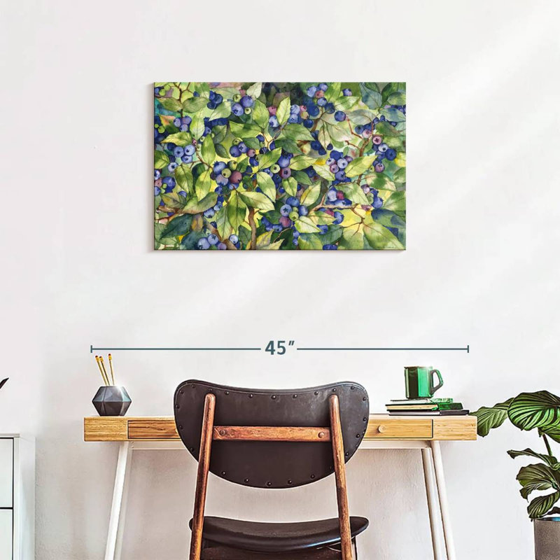Yarlin Forest Blueberries, 20" H x 30" W