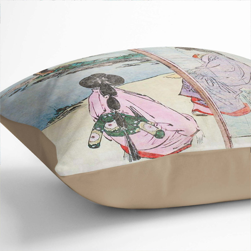 Square Cushion, 40cm H x 40cm W x 15cm D, Stone
