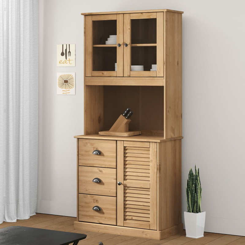 Jetmore 175cm Kitchen Pantry, Brown