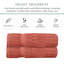 Ensemble de serviettes 2 pièces Willow - 100% coton peigné, qualité supérieure 630 g / m², corail, ultra doux et très absorbant (2 serviettes de bain)-1833370057-1833370058