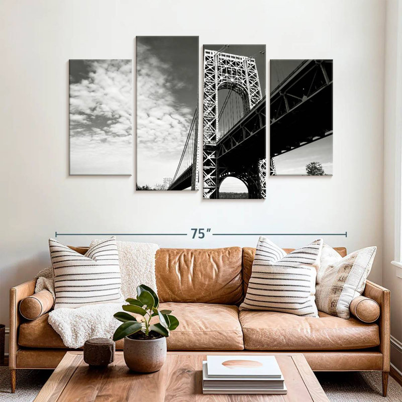 Lilie George Washington Bridge BW, 32" H x 52" W
