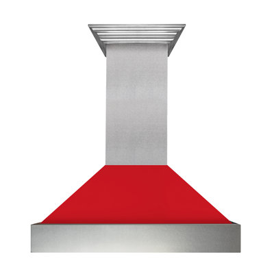 ZLINE 48 in. Ducted Satin Stainless Steel Wall Mount Range Hood
