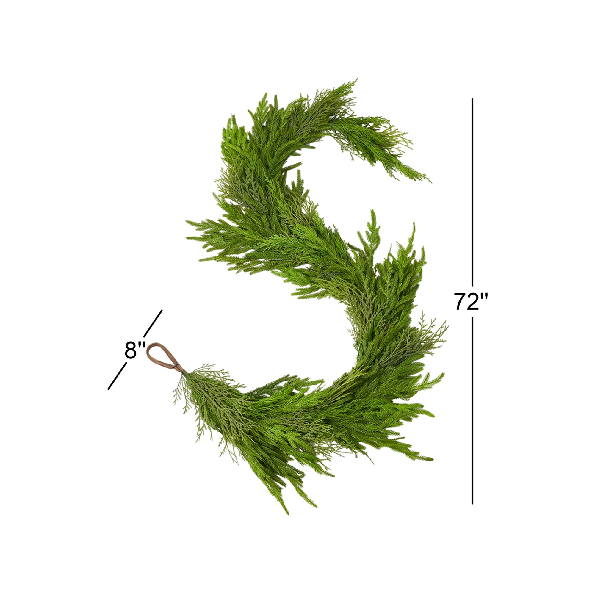 72'' in. Faux Garland