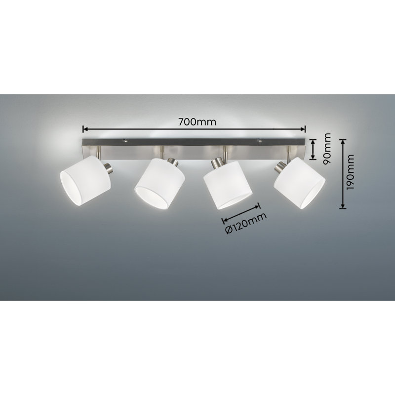 Norhad 70Cm 4-Light Track Kit, White