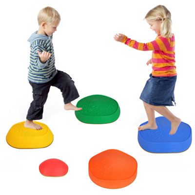 5-Piece Colorful Balance Stepping Stones