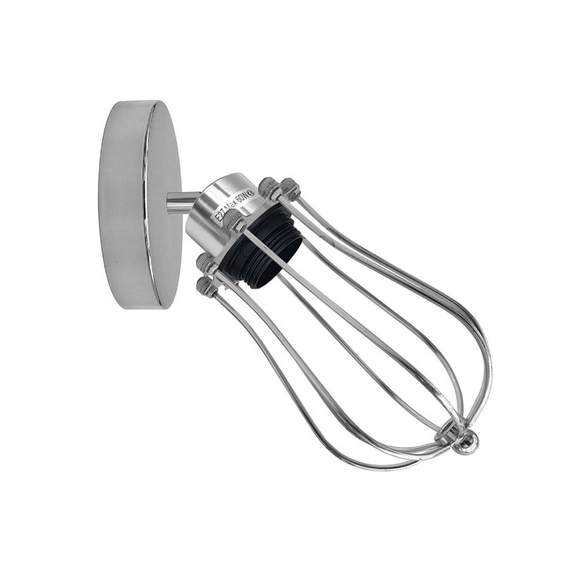 Bomar Adjustable Arm Sconce with Cage Shade – Vintage Traditional Wall Light for Living Rooms, Bedrooms, and Hallways., Yes