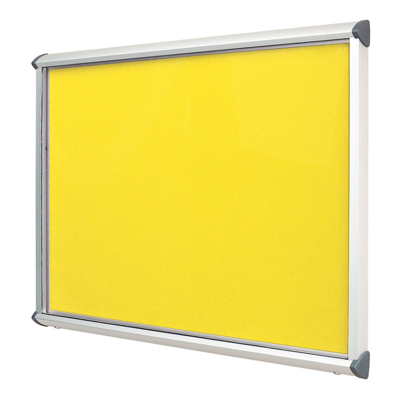 Exterior Wall Mounted Bulletin Board, Orange, Black, 57cm H x 71.2cm W