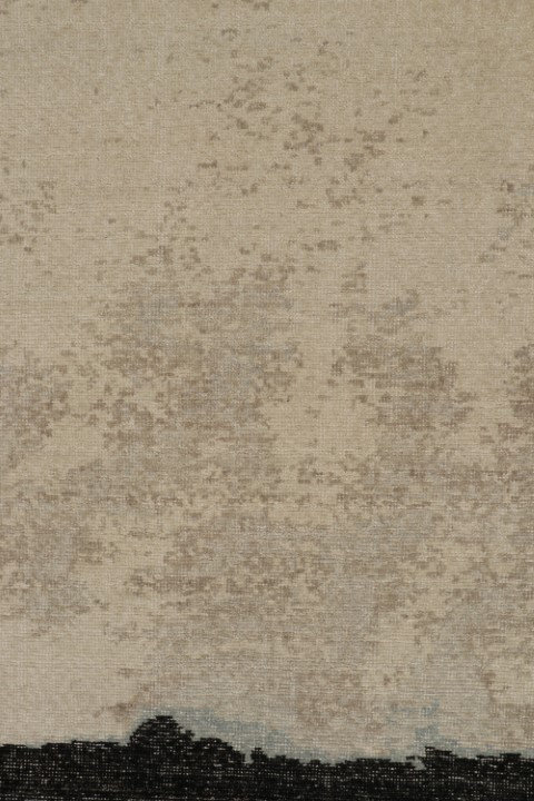 Distressed Homage Hand Knotted Wool Abstract Area Rug, Rectangle 14' x 20'