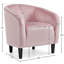 Fauteuil demi-tonneau en velours 70,612 cm de largeur Robeon-1111757424