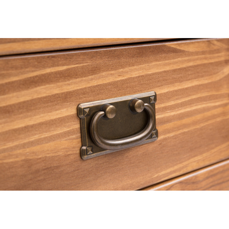 Enriquez 90cm W 5 - Drawer Chest of Drawers, Light Brown