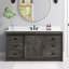Jillian 60'' Single Bathroom Vanity with Engineered Stone Top-1128113997