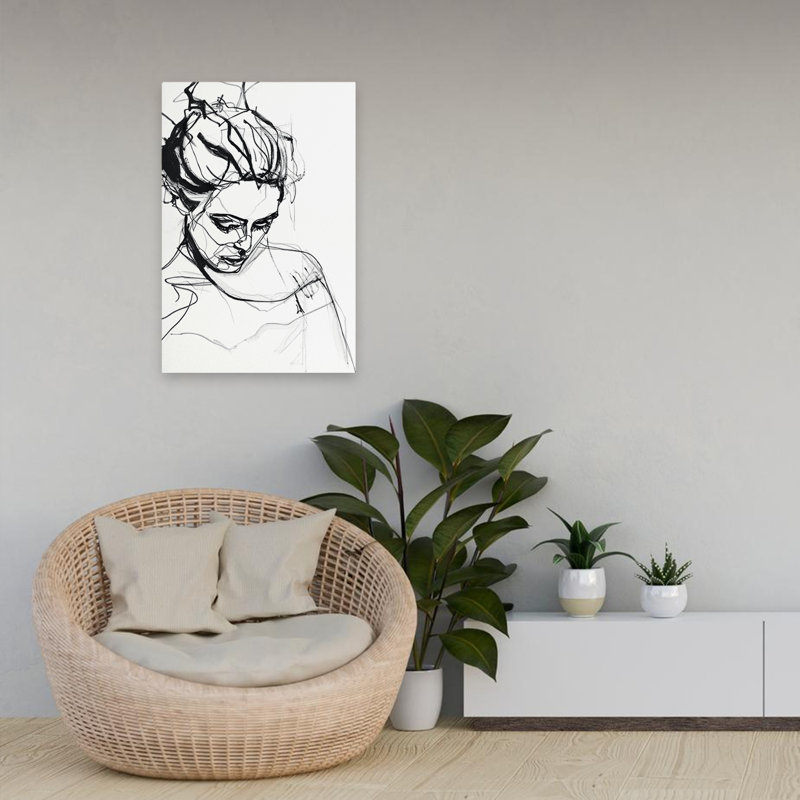 Silhouette 1 - Art figuratif, H 24 po x l 16 po