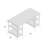 Cirque Metal Frame Shelved Desk
