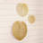Set of 3 Modern and Luxury Abstract Gold Metal Wall Decor