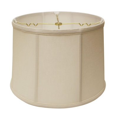 17" Cream Throwback Drum Linen Lampshade