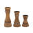 11.85'' H Wood Tabletop Candlestick-1749931944
