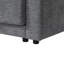 124 po modulaire en forme de L avec rangement et - siège de 33 po de largeur, chenille, 4 sièges, charge confortable réversible pour plateau modulaire gris extra-large de 12 po