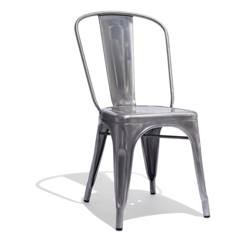 Chaise de patio empilable Hakana, Métal industriel