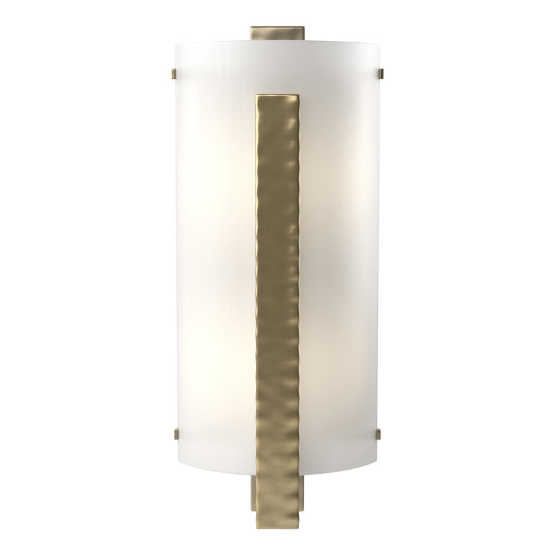 Applique murale encastrée 2 lumières à barre verticale, Laiton moderne, H 18 po x l 7,5 po x P 4 po