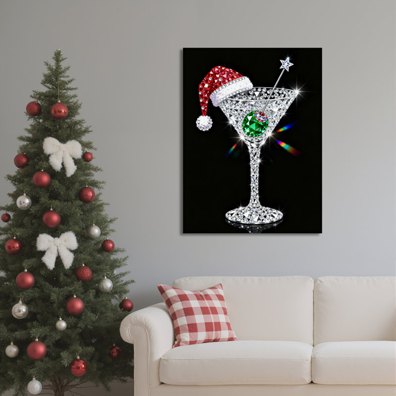 Art mural Martini, 18" H x 12" W