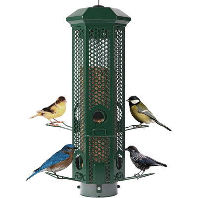 Proof Bird Feeders with Removable Base Metal Wild Bird Feeder for Outdoors Hanging
