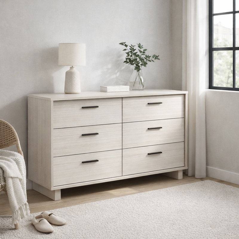 Aderyn 47" W 6-Drawer Double Dresser