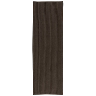 Tapis brun tressé à la main Rylie