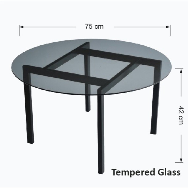 Table basse Chiam, Gris