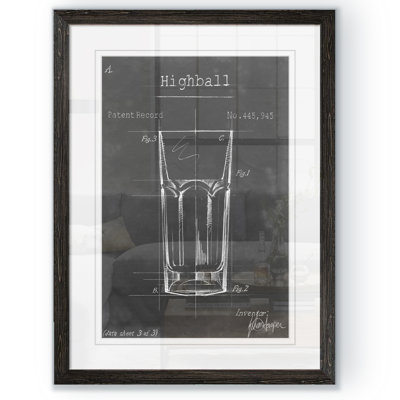 «Barware Blueprint II» par Paul Cezanne - reproduction d'art encadrée