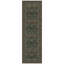Tapis décoratif lavable à motif vert foncé-1293266757
