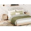 Ensemble de chambre à coucher 4 pièces 4 pièces en bois avec commode et table de chevet 6 tiroirs Reeded-118099885