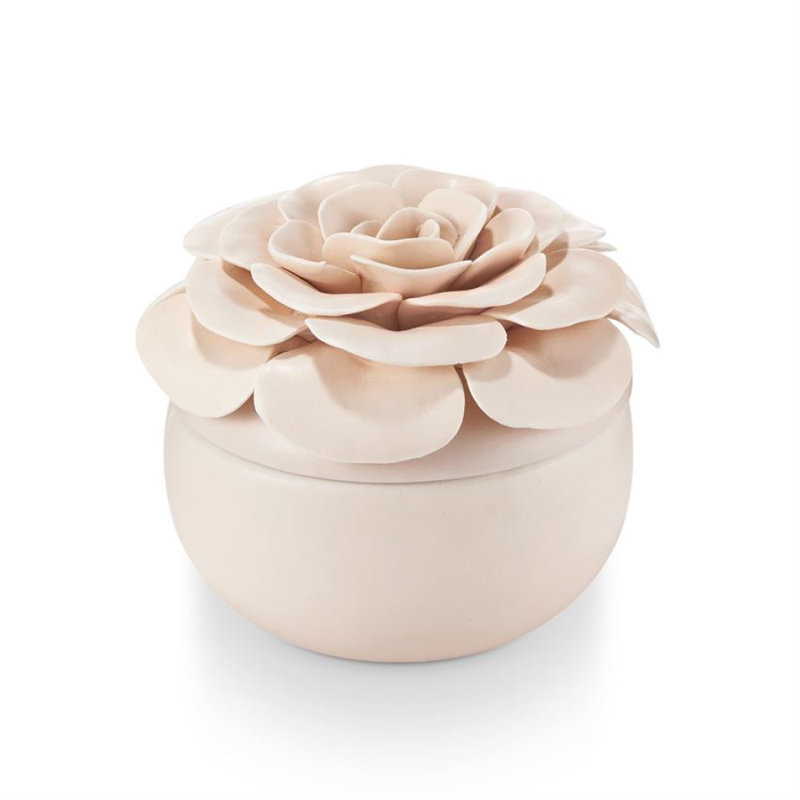 Collection ILLUME Essentials, fleur de céramique mangue et lait de coco, Fleur en céramique