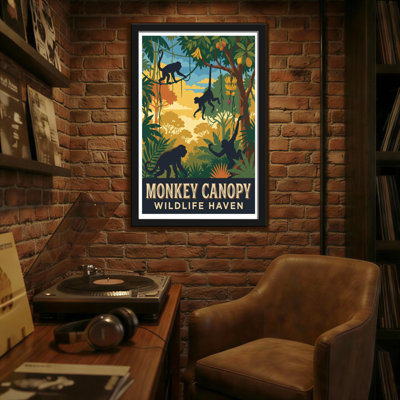 Landscape & Nature Monkey Canopy Wildlife Haven Jungle Scene