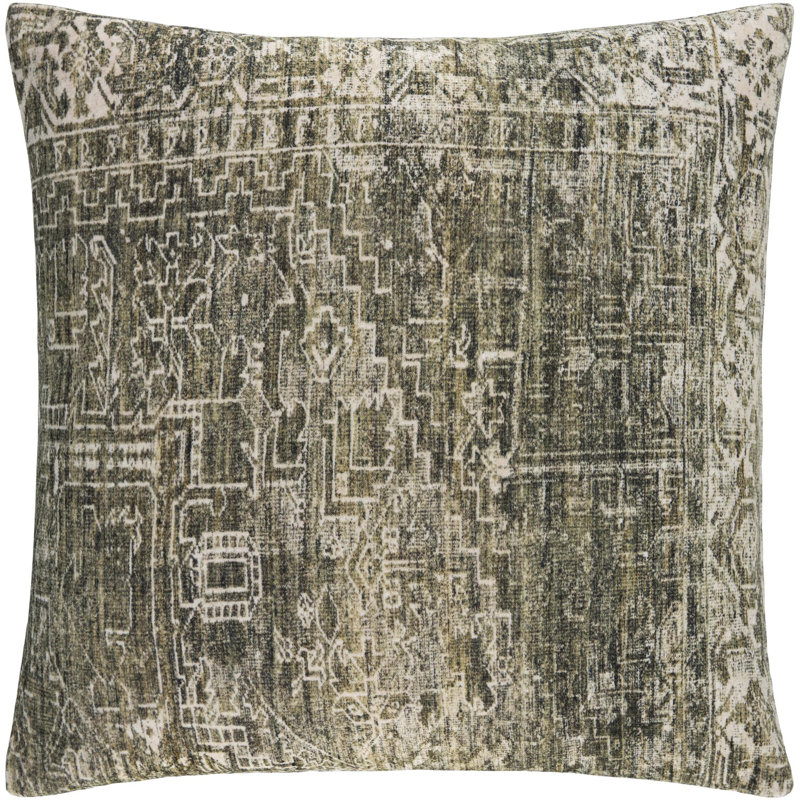 Galey Alix X Livabliss Toole Accent Pillow, Down, Green, 18"H x 18"W