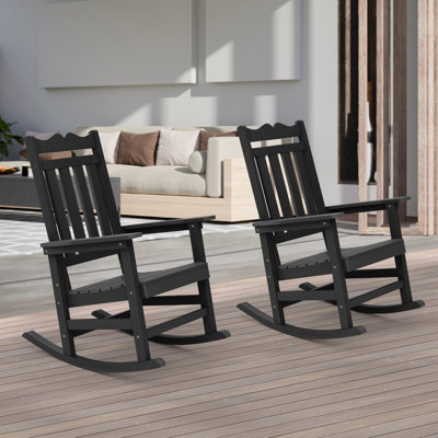Chaise Adirondack berçante en plastique Liebwin