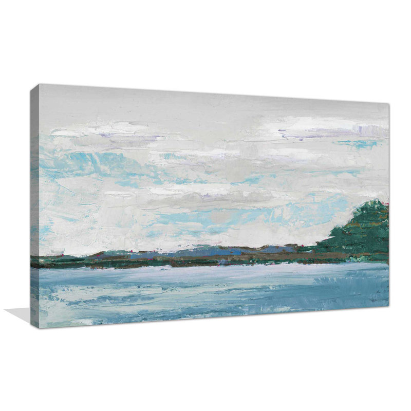 Lakeside - Reproduction d'art sur toile tendue, H 18 po x l 40 po x P 1 po