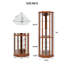 Vitrine de coin à 6 tablettes avec système d'éclairage avec tablettes réglables en verre trempé et miroir (ampoule E26 non incluse)-205549273