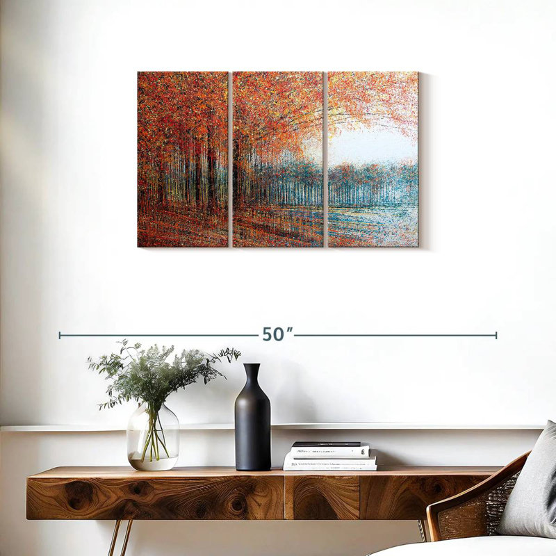 Avery les arbres rouges, H 20 po x l 33 po