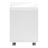 File Cabinet, Rolling Mobile, Storage Drawers, Printer Stand, Office, Work, Glossy White Laminate, Contemporary, Modern