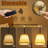 1-light W6" Mid-century Matte Black Battery Operated Wall Sconces With Beige Fabric Shade Dimmable Integrated Led Rechargeable Cordless Swing Head Wall Lamp