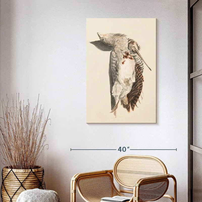 Deux oiseaux morts, 39" H x 26" W